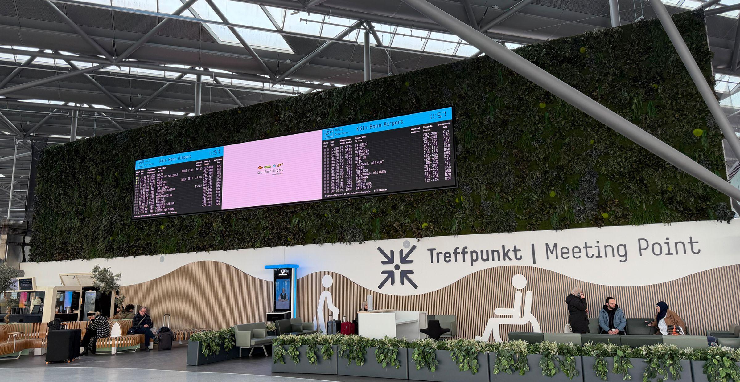 Übersicht Meetingpoint am Köln Bonn Airport