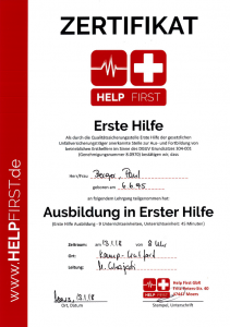 © Erste Hilfe- und Brandschutzseminar